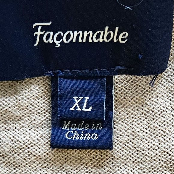 FACONNABLE, Silk/cashmere sleeveless beige colour vest - Picture 13 of 13